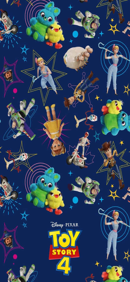 iPhoneX Hintergrund Toy Story Blau