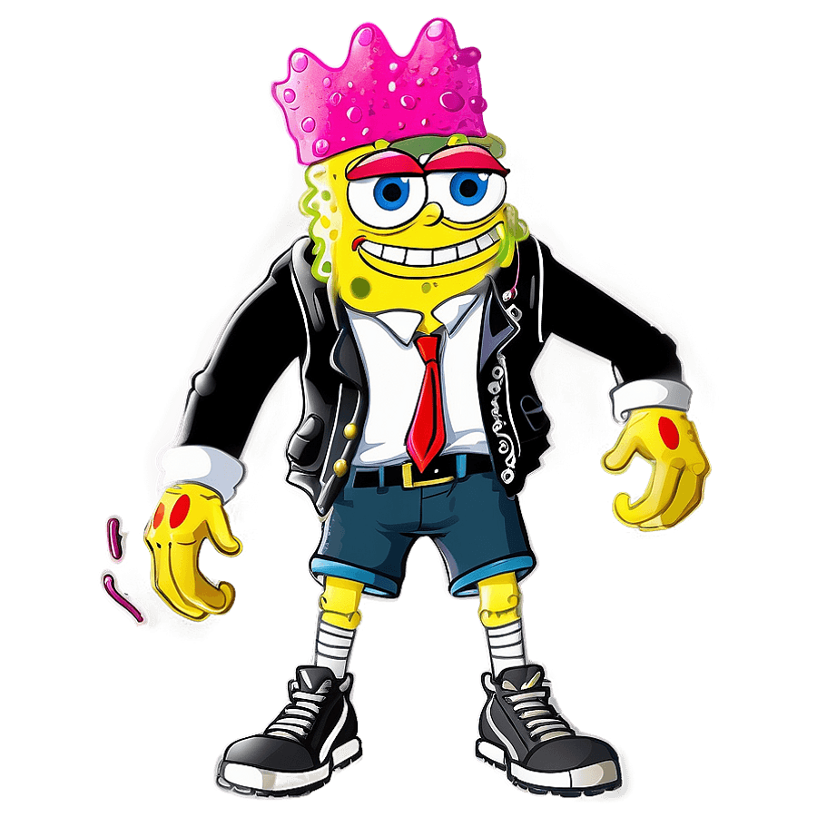 SpongeBob Streetwise Gangster PNG hij74