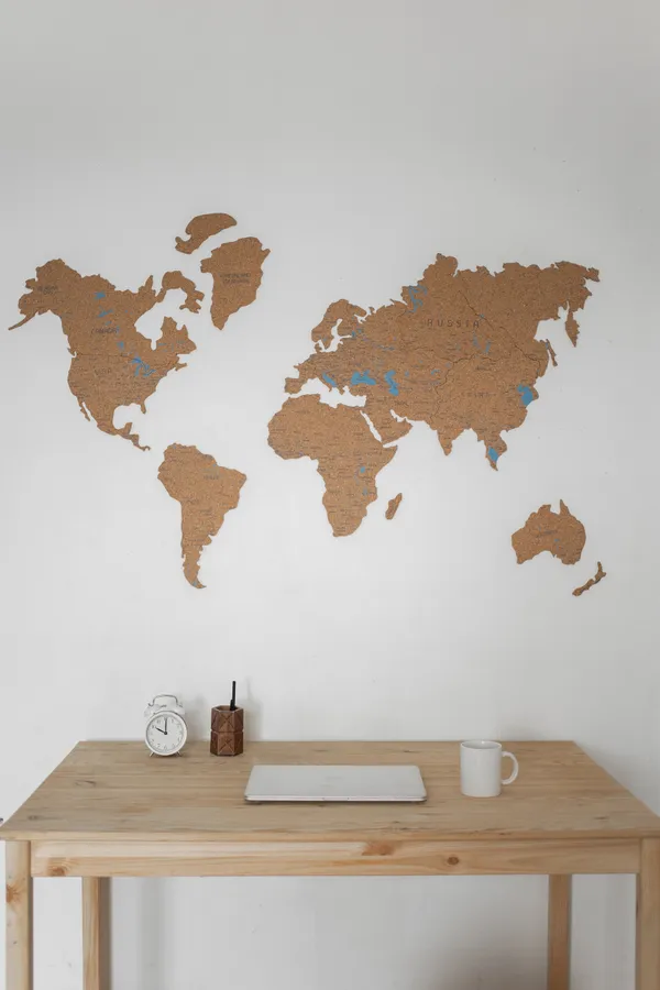Mounted Countries Map