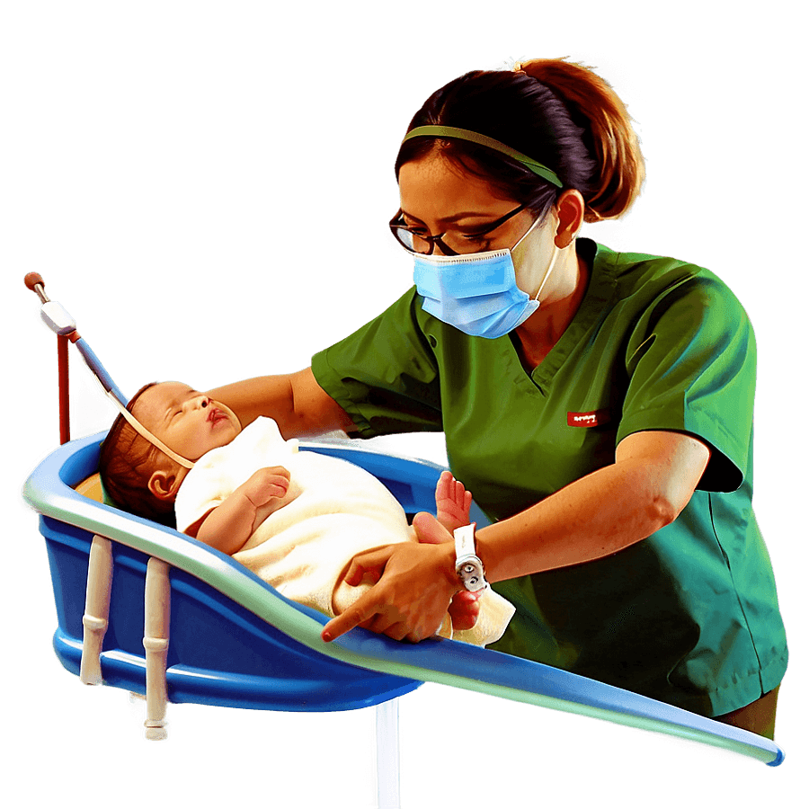 Newborn Care Nurse PNG 06292024