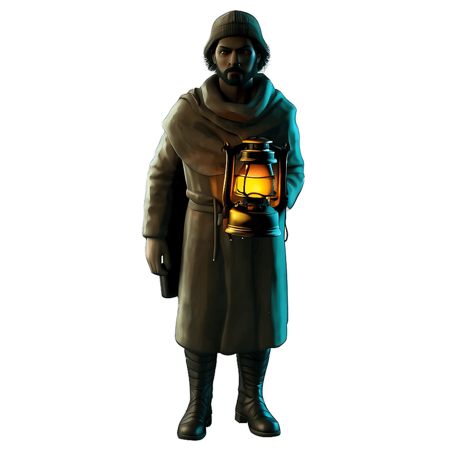 Wanderer with Lantern PNG 06212024