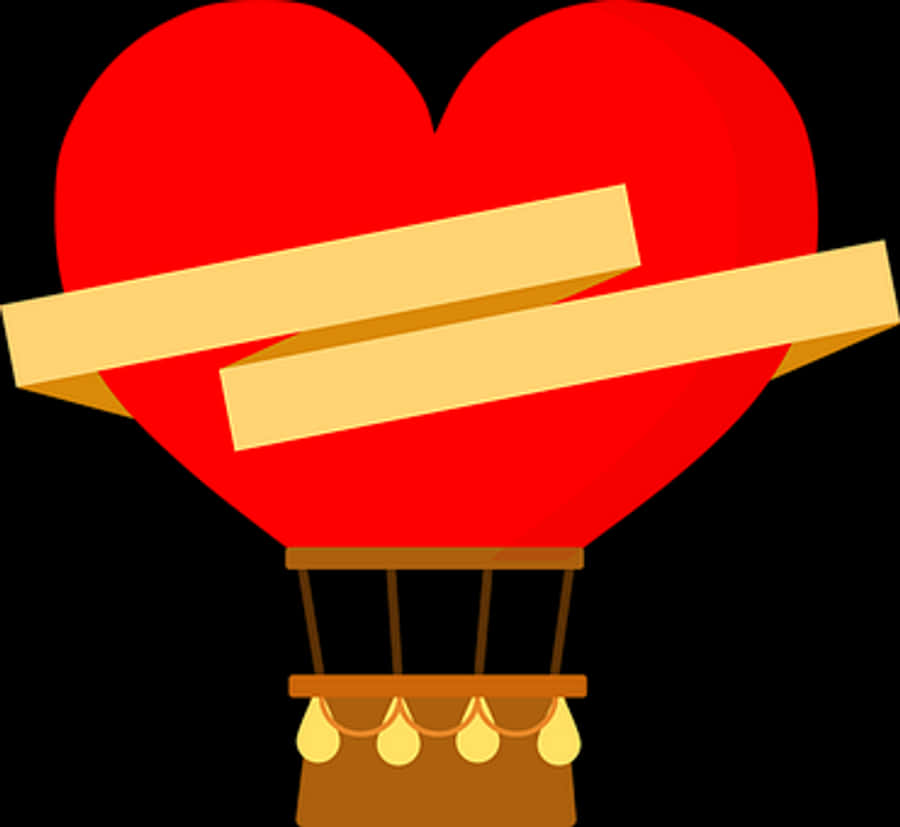 Heart Shaped Balloon Graphic