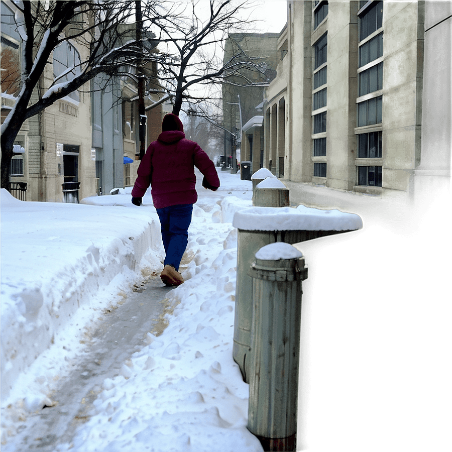 Snow Pile on Sidewalk PNG dfb58