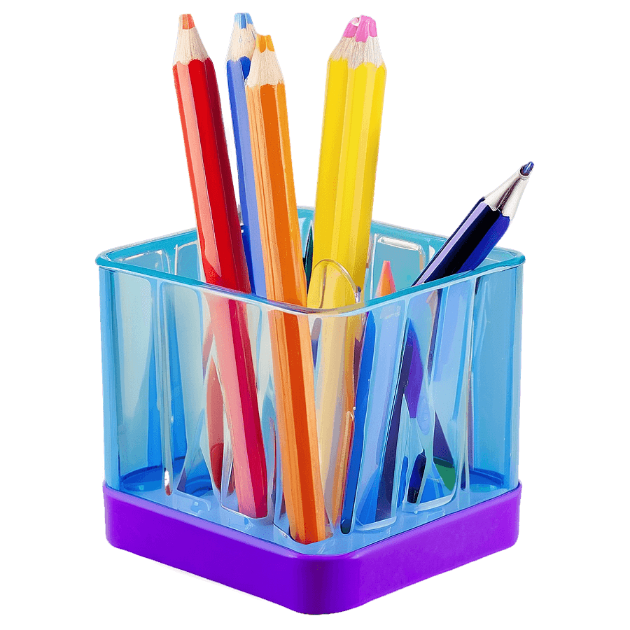 Multi-Compartment Pencil Holder PNG 06282024