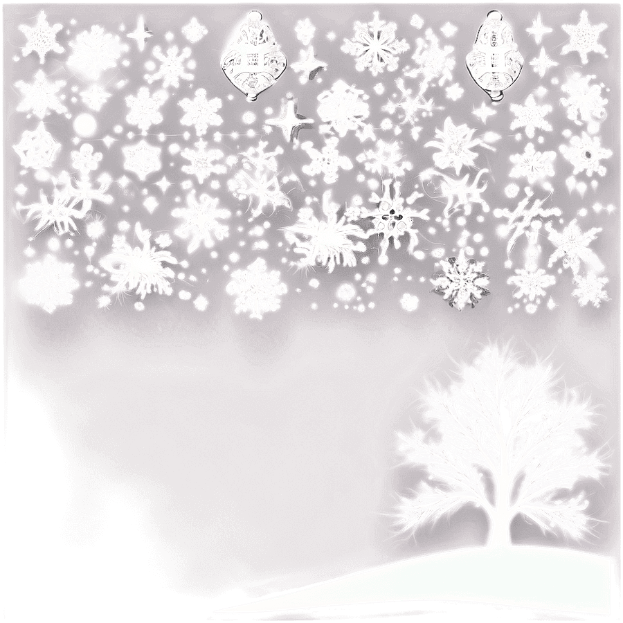 Sparkling Winter Wonderland Night PNG nmq98