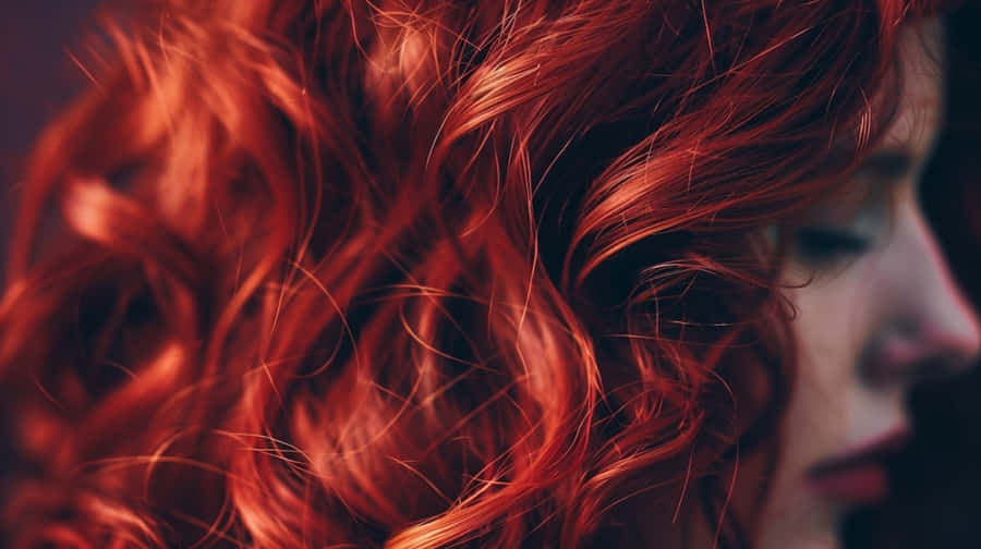 Profilo di capelli bordeaux