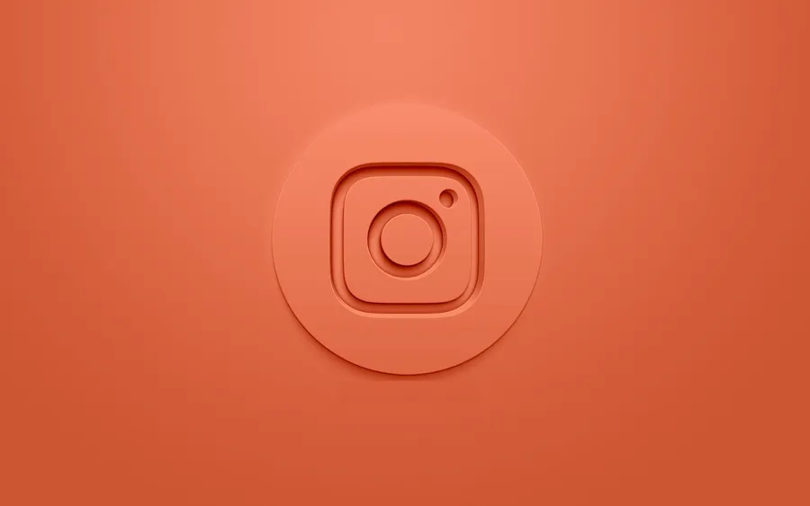 Peach Instagram logo wallpaper