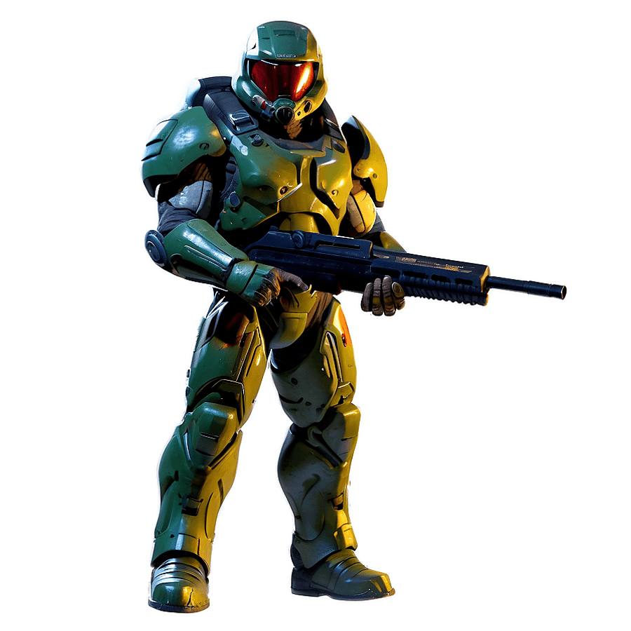 Doom Slayer in Hell's Arena PNG 05242024