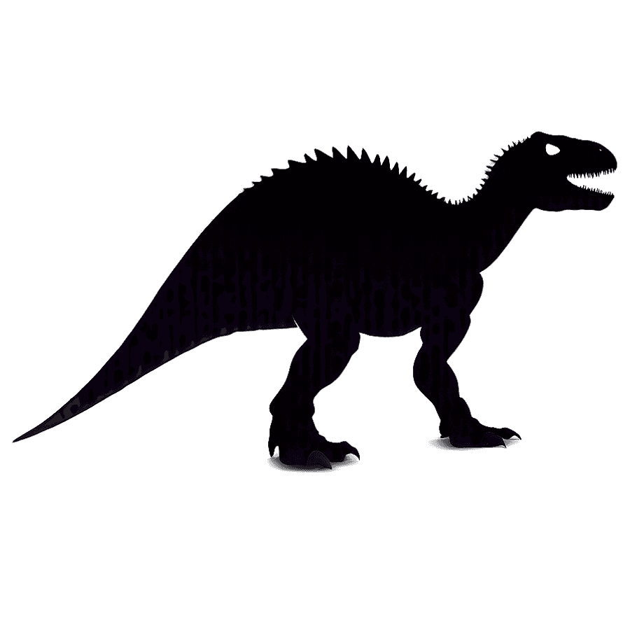 Friendly Dinosaur Silhouette PNG 06262024