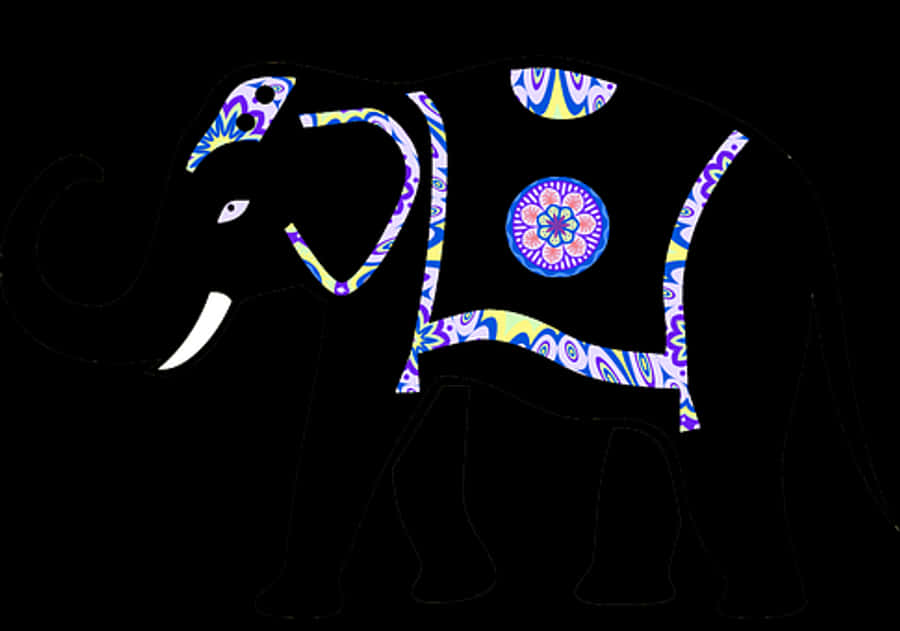 Decorative Patterned Elephant