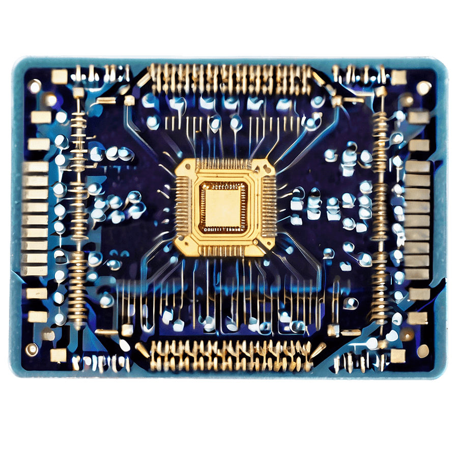 High-Tech Microchip Image PNG iah