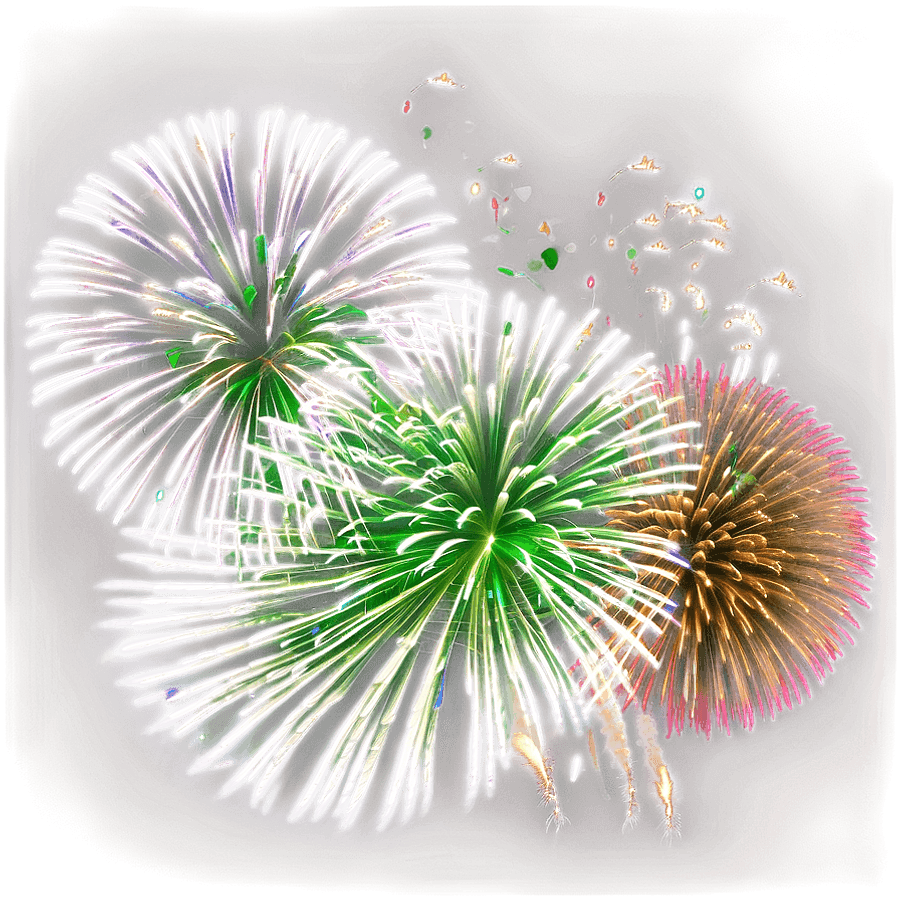 St Patrick's Day Celebration Fireworks PNG 06242024