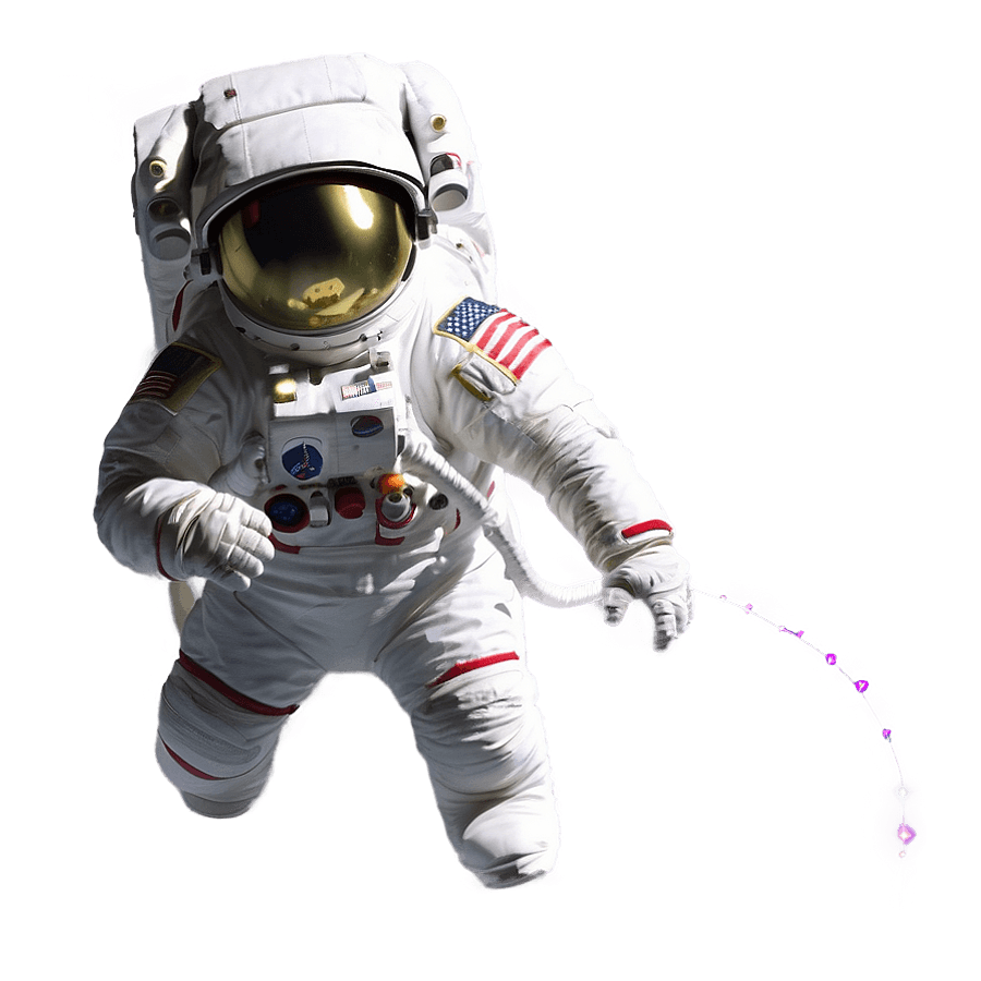 Cartoon Astronaut and Constellation PNG 53