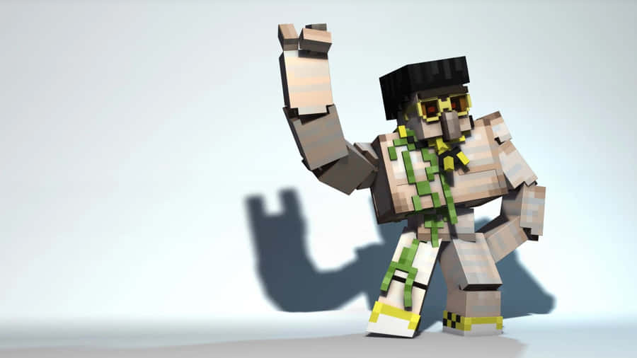 MinecraftJärngolem 1920 x 1080 bakgrundsbild