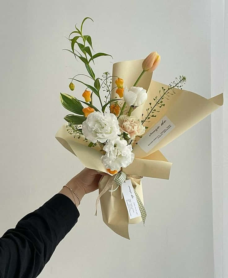 Imagemde um bouquet de tons de jóia.