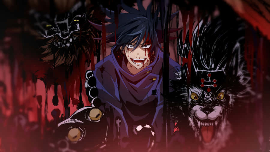 Megumi Fushiguro Con Cani Divini Jujutsu Kaisen
