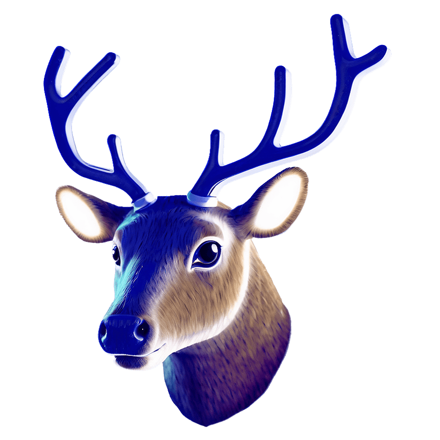 Abstract Reindeer Face PNG wgu