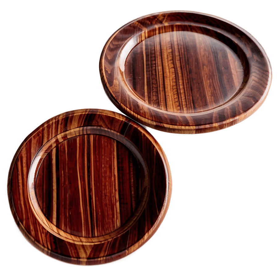 Wooden Plates Design PNG lqk24
