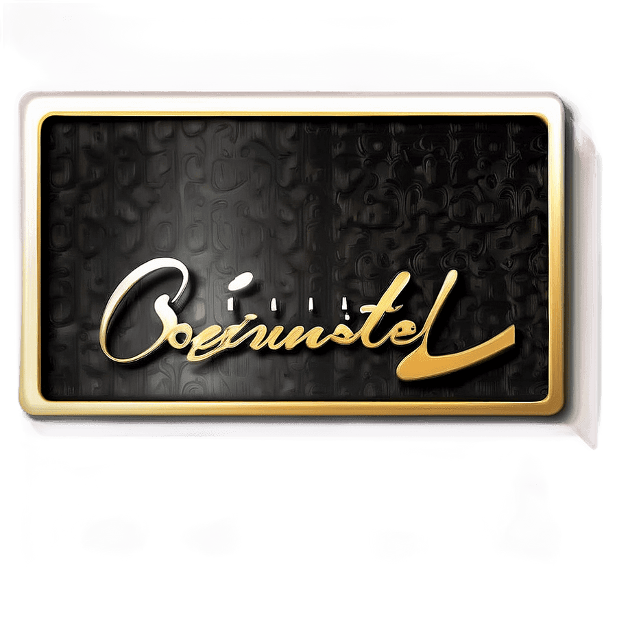 Sophisticated Signature Designs PNG bot