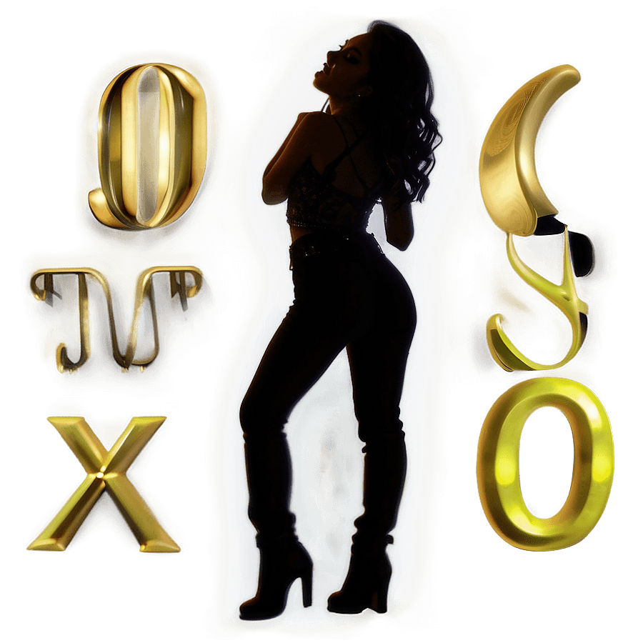 Pop Star Selena Silhouette PNG 06292024