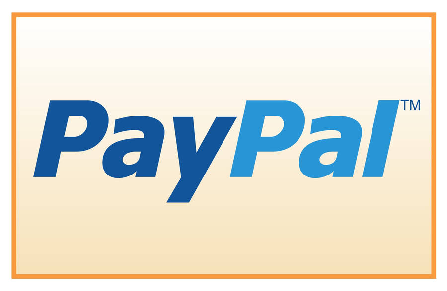 PayPal 2012 logo orange border wallpaper