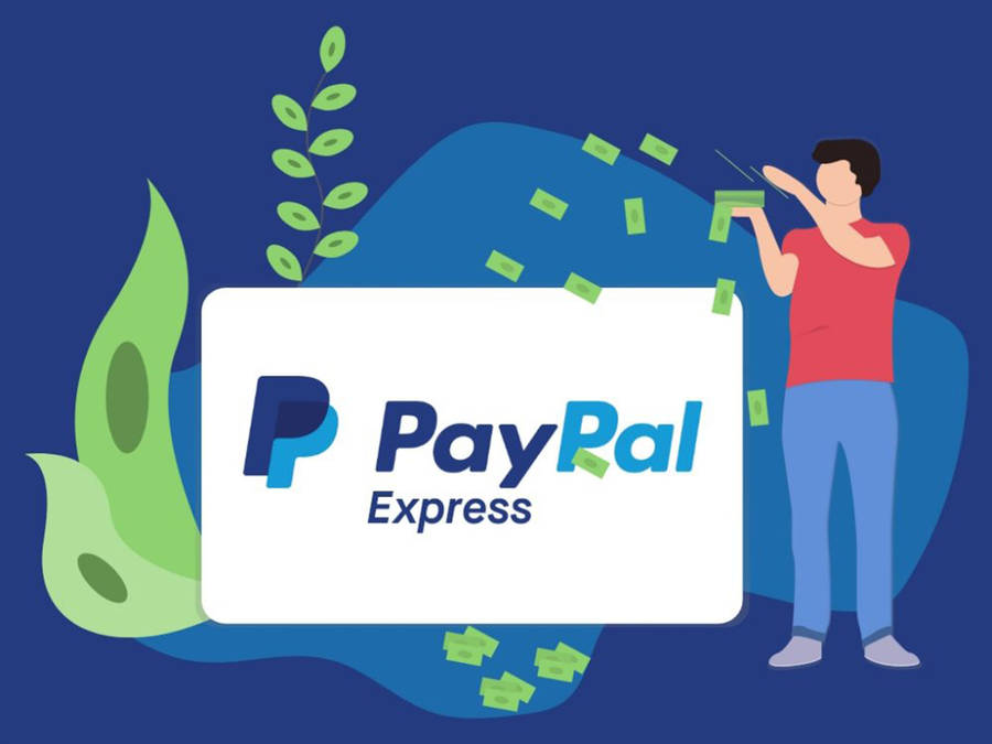 PayPal express illustration wallpaper