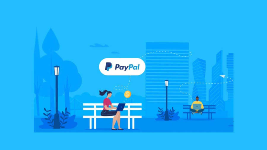 PayPal usage illustration wallpaper