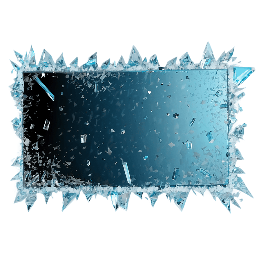 Shattered Glass Border PNG 16