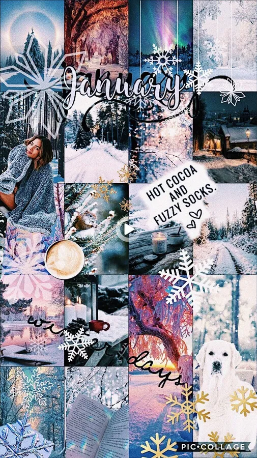 Winter Aesthetic Collage