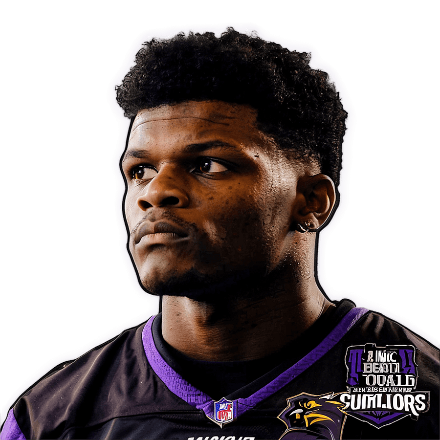 Lamar Jackson Inspirational Quote PNG amx
