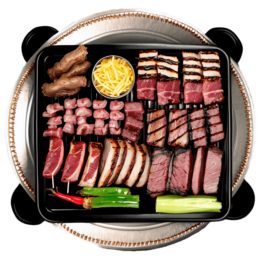 Korean BBQ Table PNG 05252024