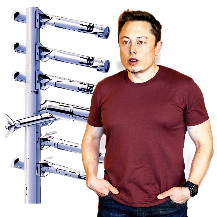 Elon Musk Renewable Energy PNG cew52