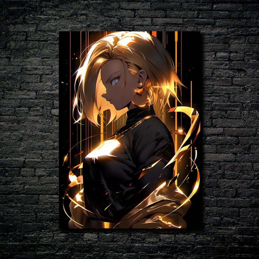Arte Aura Brilhante de Android18