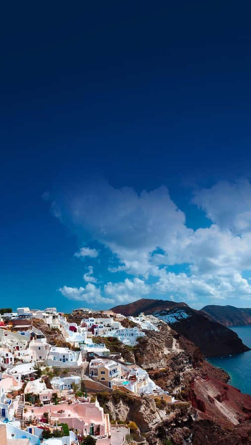 Vista della Scogliera di Santorini, Grecia