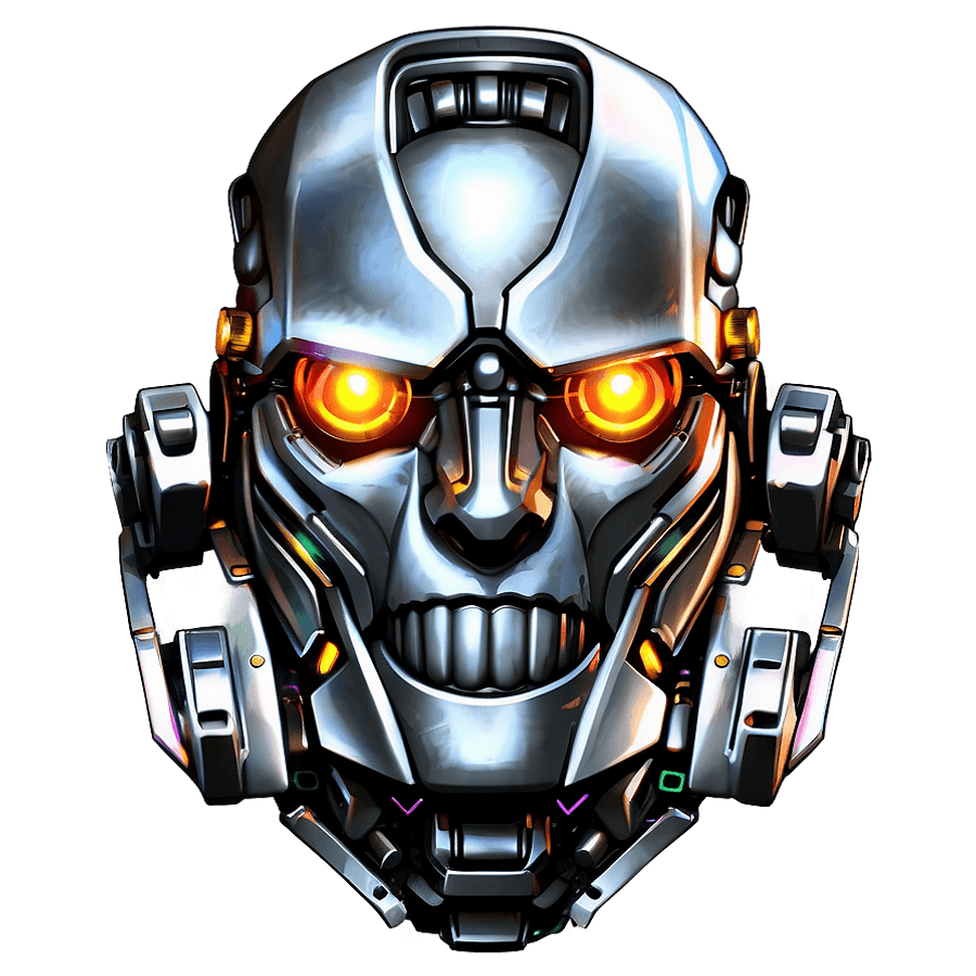 Fantasy Robot Head PNG 38