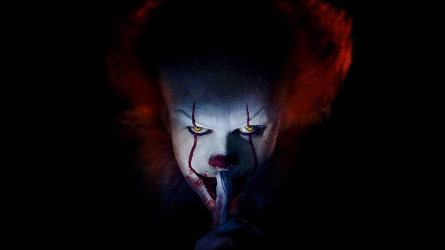 Download Pennywise Quiet Hand Gesture Wallpaper Wallpapers Com