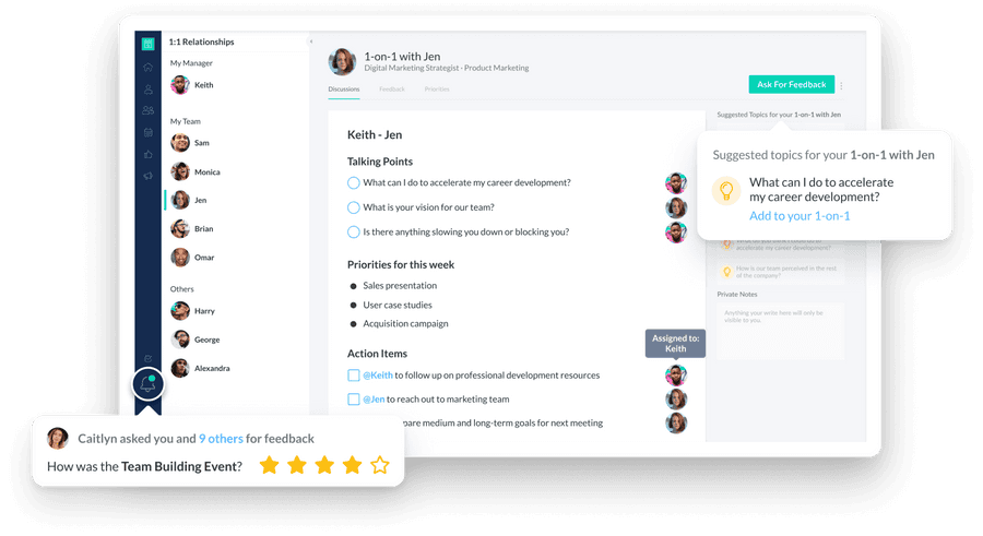 Performance Review Software Interface