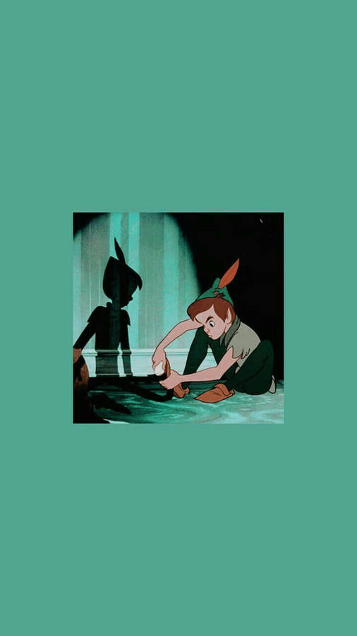 Peter Pan shadow wallpaper