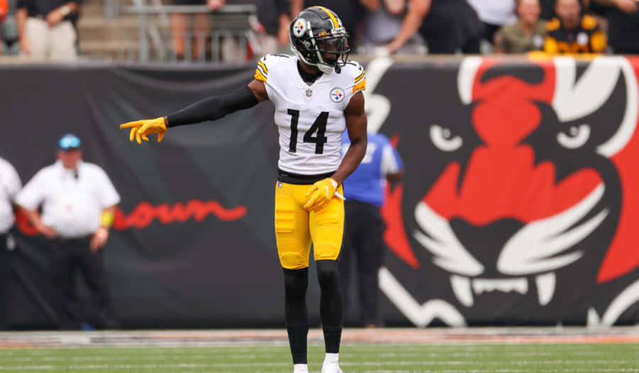 Jogador dos Steelers Número 14 em Campo