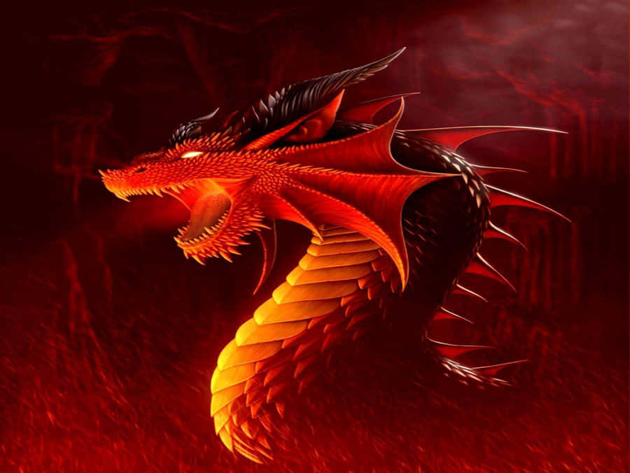 Nahaufnahmeeines majestätischen Drachen.