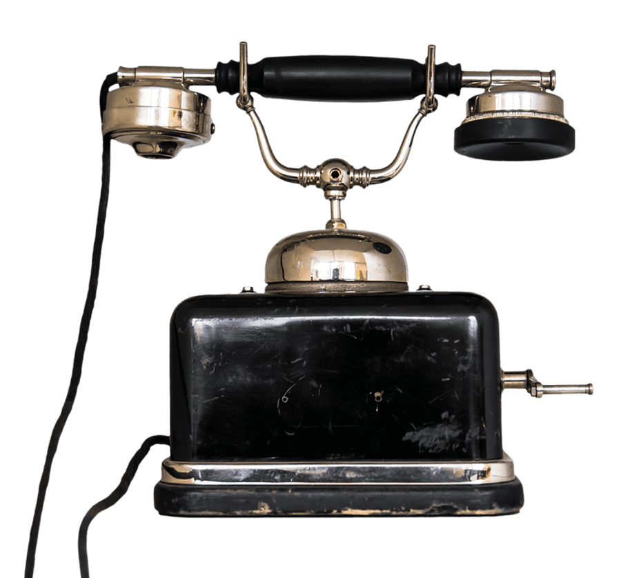 Vintage Black Candlestick Telephone