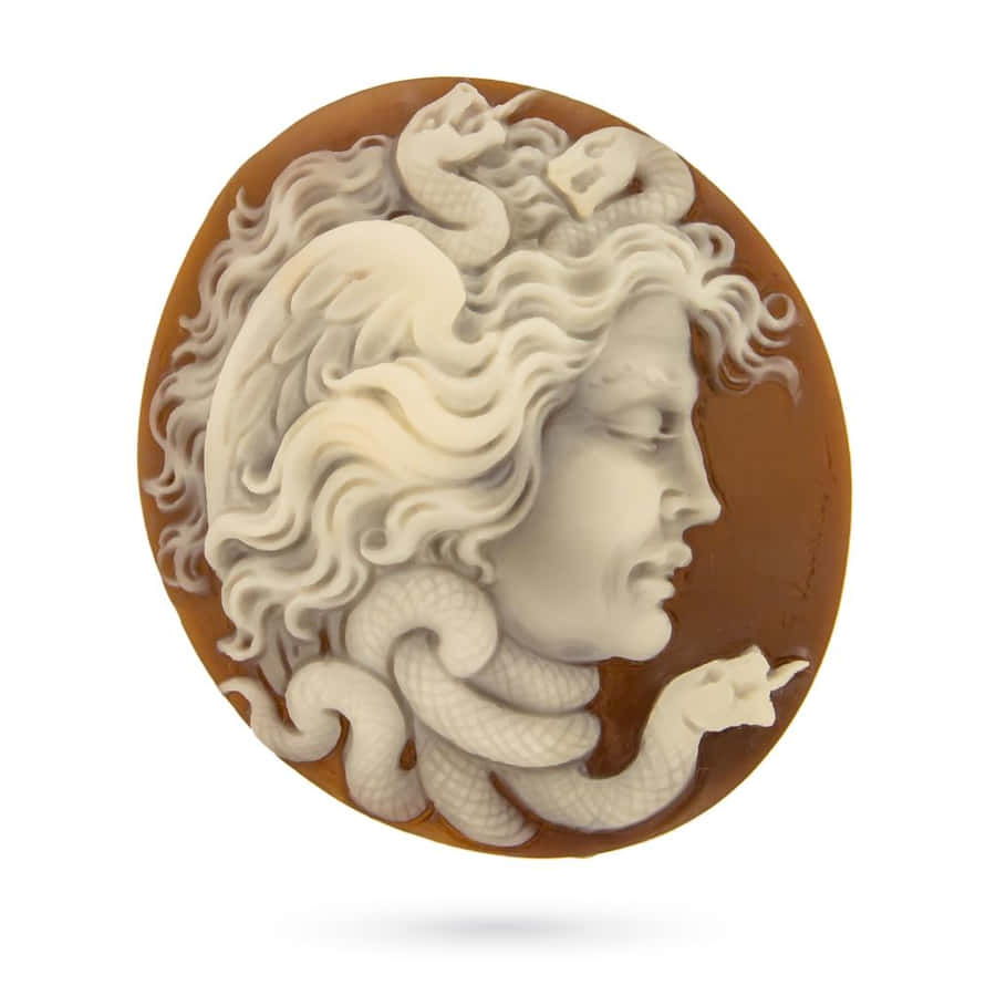 Escultura de Cameo de Medusa