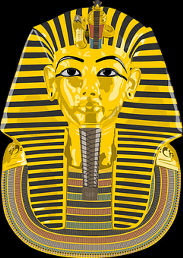 Golden_ Pharaoh_ Mask_ Vector