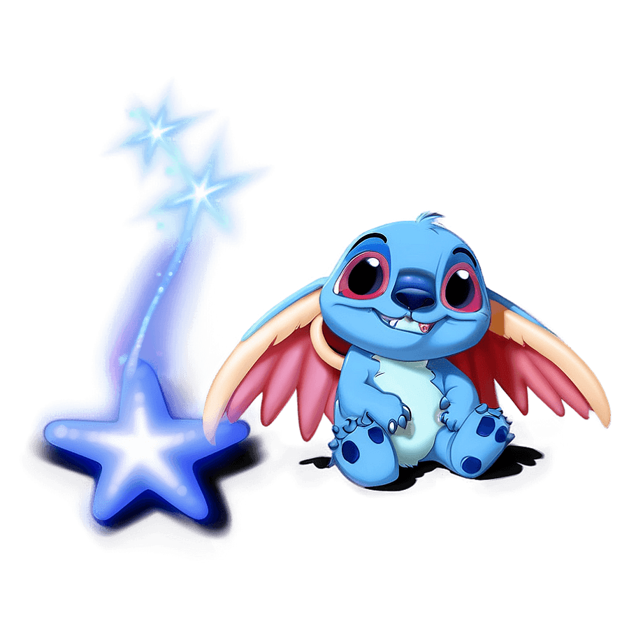 Angel and Stitch's Star Gazing PNG 05232024