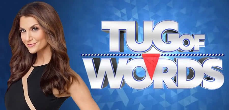 Hintergrundbildfür Spielshow "Tug Of Words" Moderatorin