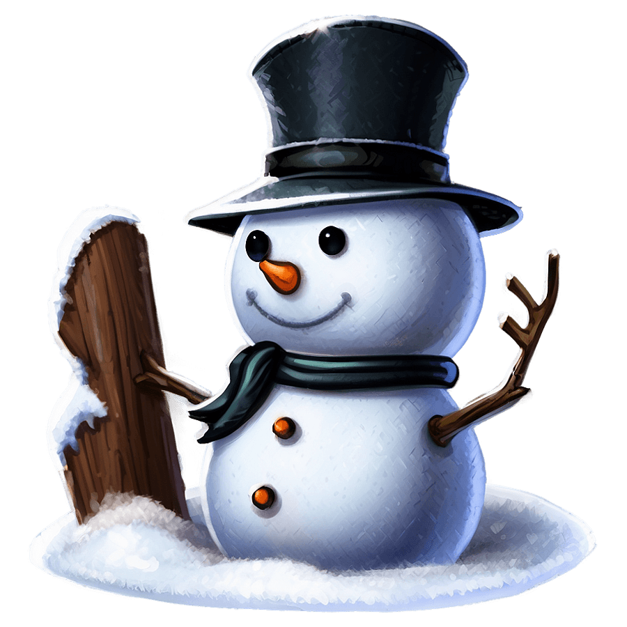 Winter Fun Snowman PNG nfn