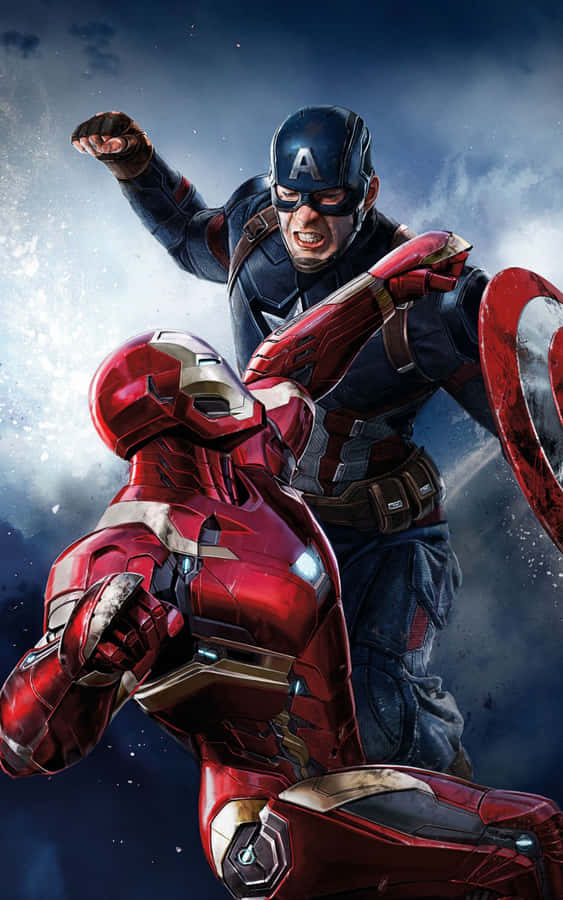 UstoppeligeSuperhelte bliver Android med Android Captain America tapet.