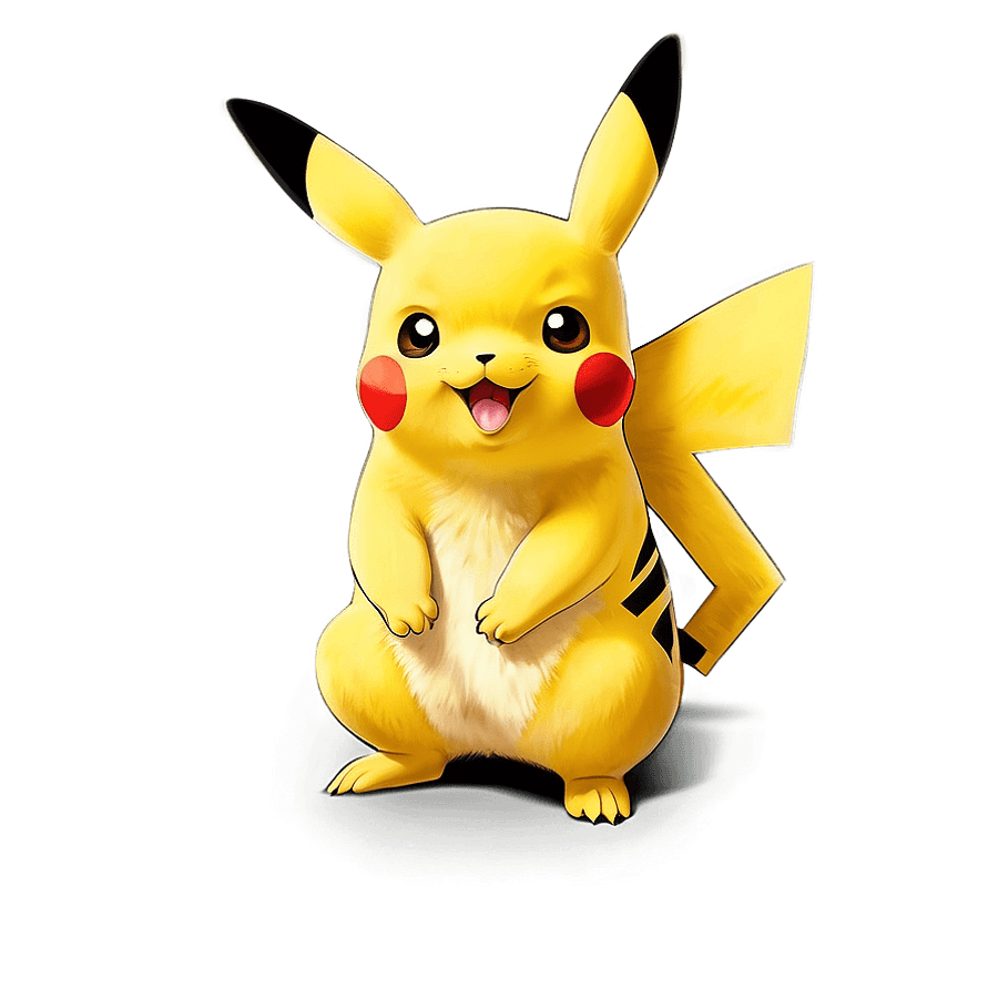 Charming Pikachu Graphic PNG omi53