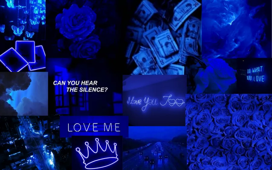 Aesthetic Blue Collage