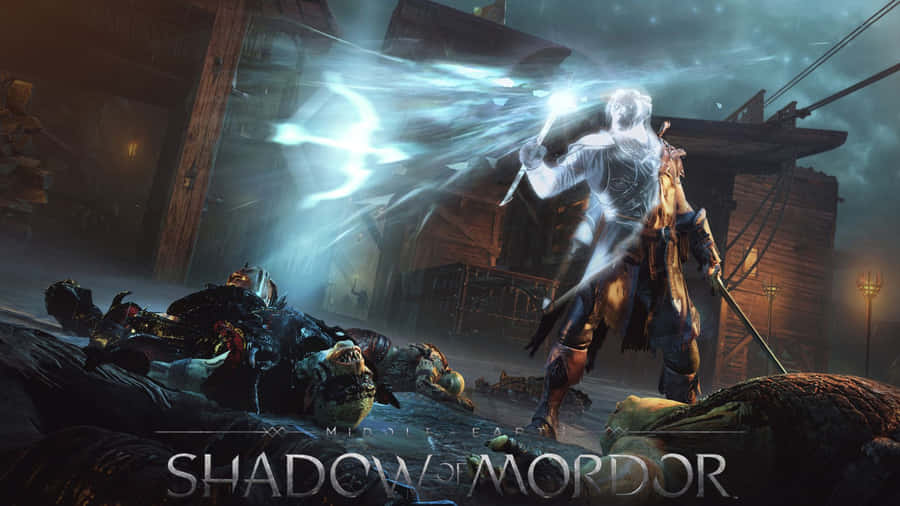 GlødendePil 4k Shadow Of Mordor Baggrund
